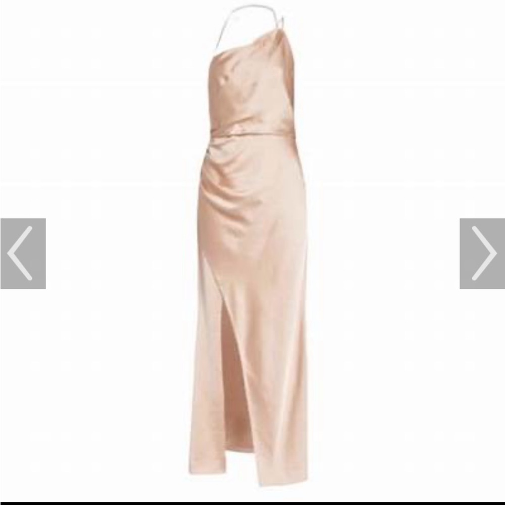 satin maxi dress REVOLVE Anthropologie NWOT